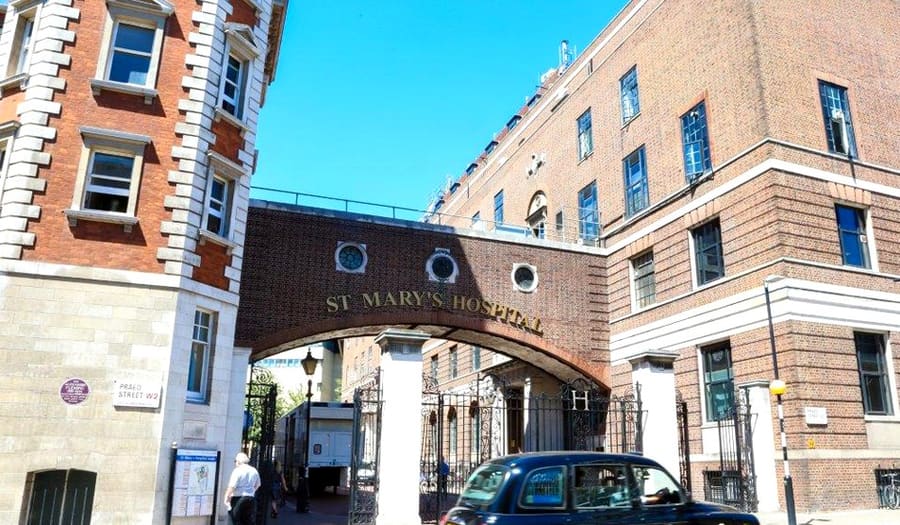 St Mary's Hospital archway entrance